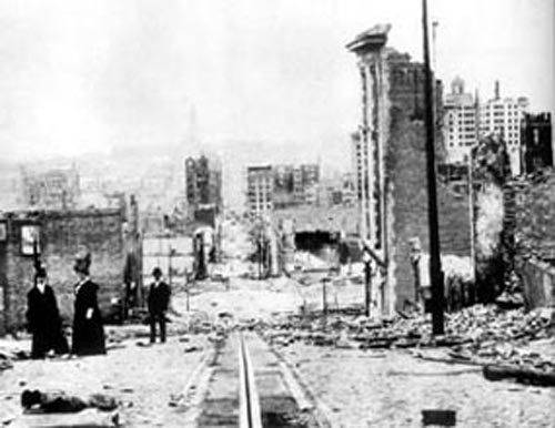 1906年4月18日 旧金山大地震　千人丧生