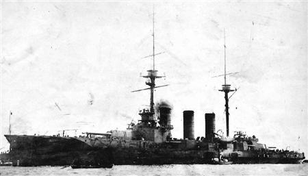 旧日本海军军舰“伊吹”号。