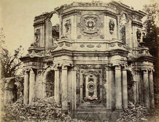 颐和园百年前老照片现身 清晰可见被焚后遗址