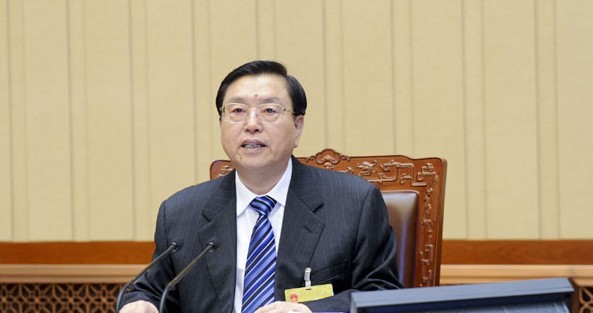 十二届全国人大常委会第八次会议在京举行 张德江主持