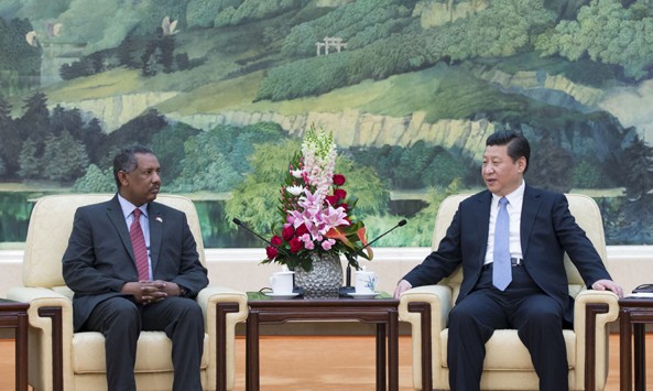 习近平会见苏丹国民议会议长法提赫