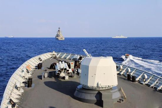 中国海军黄山舰完成第十二批叙化武护航任务