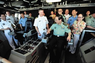 房峰辉访美可能谈及南海问题 海陆空三军高官随行