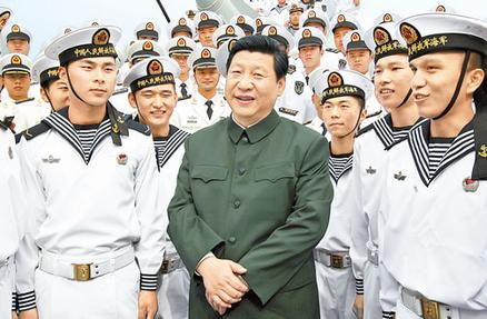 中国主席视察海军