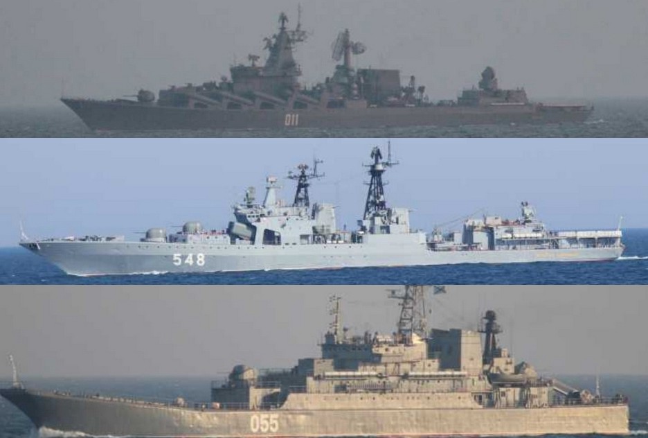 俄6艘军舰经对马海峡南下 或参加中俄军演