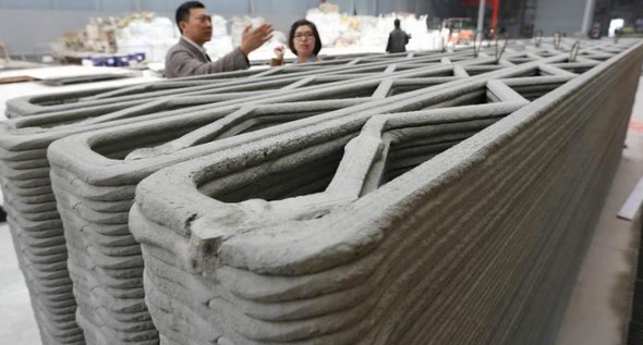 10幢3D打印建筑亮相 建成仅用24小时