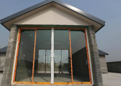 10幢3D打印建筑亮相 建成仅用24小时