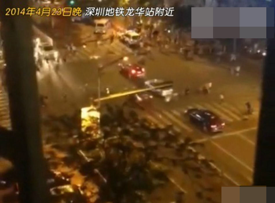 深圳恶性砍人、劫持人质现场
