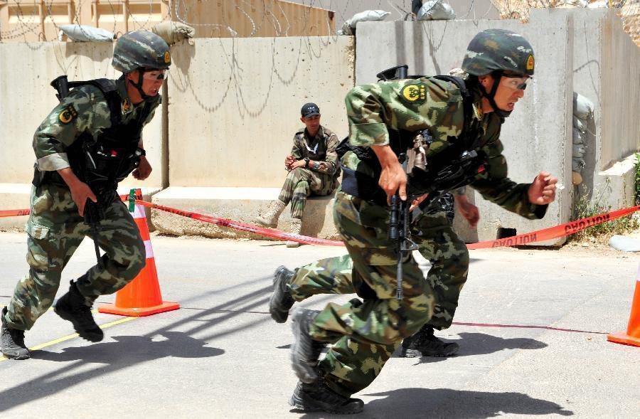 中国3支武警部队约旦参赛 雪豹一举夺冠