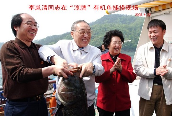 2005年4月22日，原国务院副总理李岚清视察千岛湖。