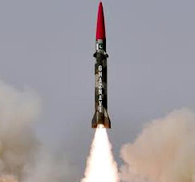 巴基斯坦试射哈特夫3短程导弹 可携带核弹头