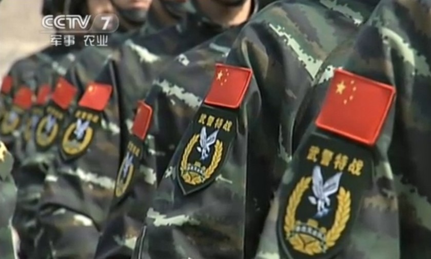 习近平视察武警特战部队并授旗