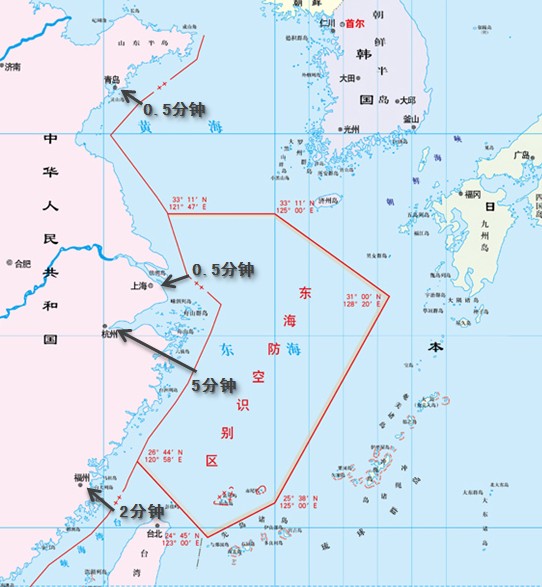 美军导弹30秒打到上海 设防空识别区能远离屠刀