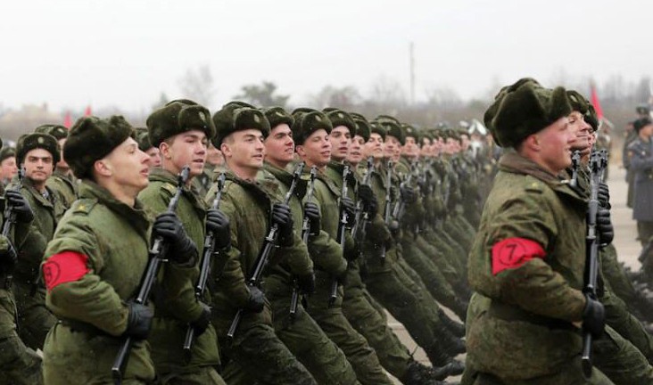 俄罗斯军队阅兵彩排