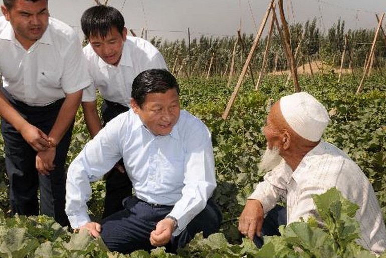 历届中共领导人视察新疆旧照
