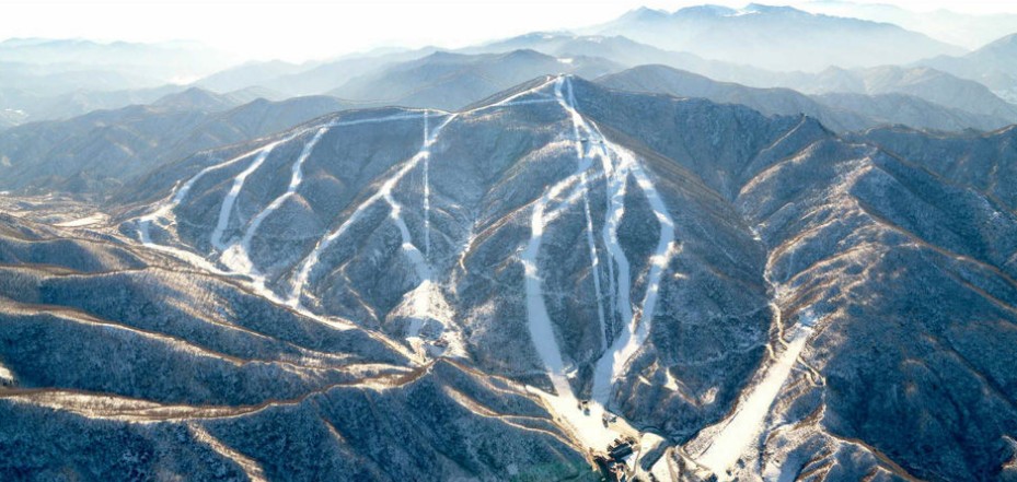 金正恩视察滑雪场