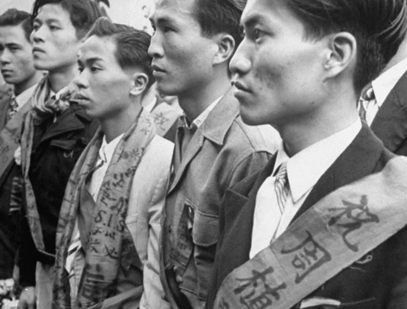 1950年反攻大陆口号下的台湾军民