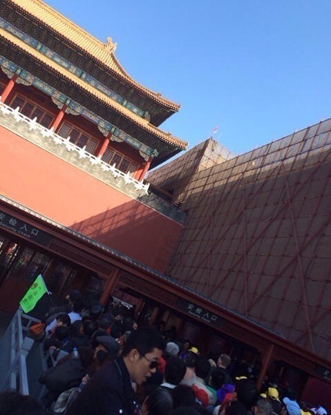 米歇尔参观故宫 彭丽媛陪同