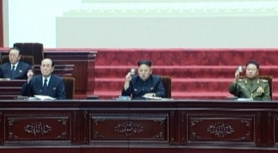 金正恩当选朝鲜国防委员会第一委员长